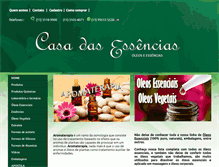 Tablet Screenshot of casadasessencias.com